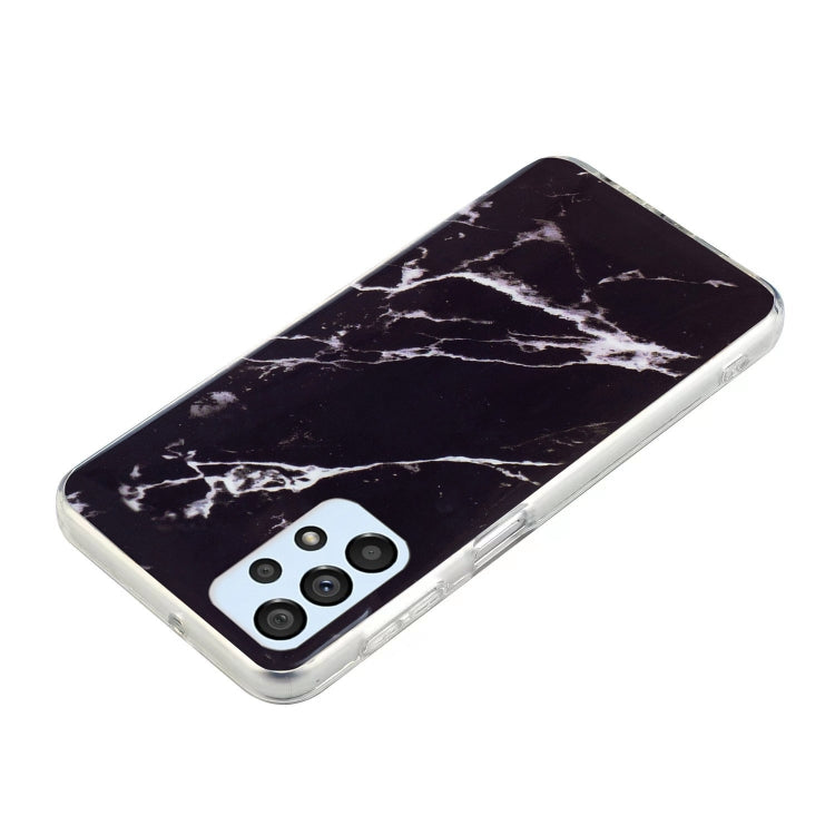 Para Samsung Galaxy A32 4G IMD Marble Pattern TPU Phone Case (Negro)