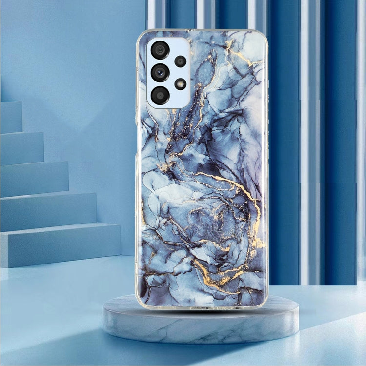 Para Samsung Galaxy A52 5G / 4G IMD Marble Pattern TPU Phone Case (Gris)