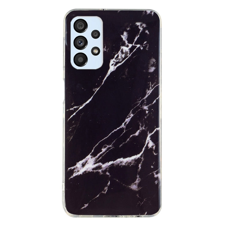 Para Samsung Galaxy A53 5G IMD Marble Pattern TPU Phone Case (Negro)