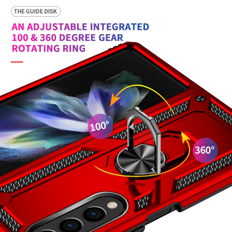 Para Samsung Galaxy Z Fold4 a prueba de golpes TPU + PC Phone Case (Rojo)