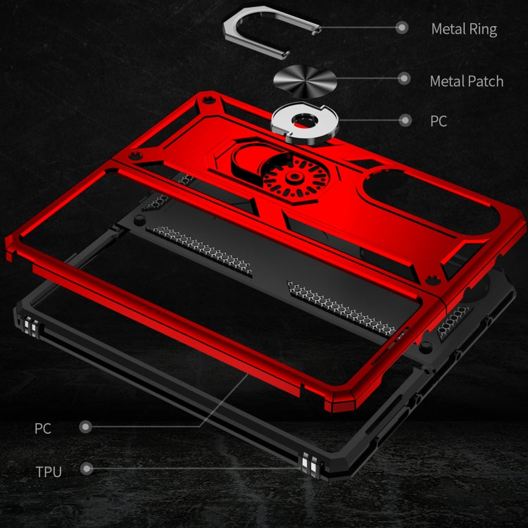 Para Samsung Galaxy Z Fold4 a prueba de golpes TPU + PC Phone Case (Rojo)
