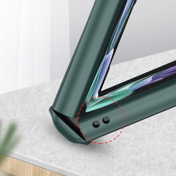 Para Samsung Galaxy Z Flip4 GKK Estuche protector para teléfono con pliegue magnético todo incluido (marrón)