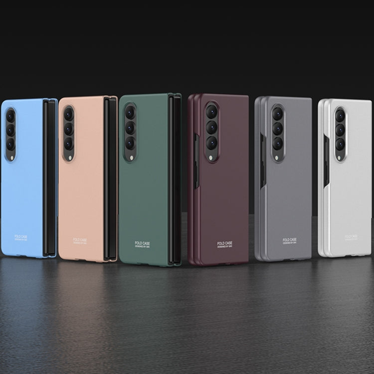 Para Samsung Galaxy Z Flip4 GKK Estuche para teléfono ultrafino todo incluido a prueba de golpes (marrón)