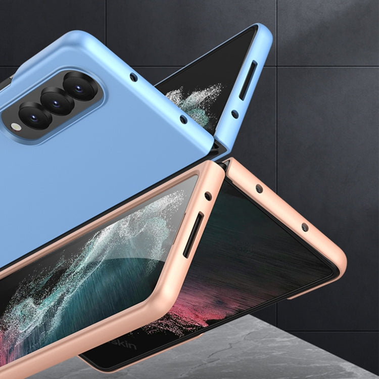 Para Samsung Galaxy Z Flip4 GKK Estuche para teléfono ultrafino todo incluido a prueba de golpes (marrón)