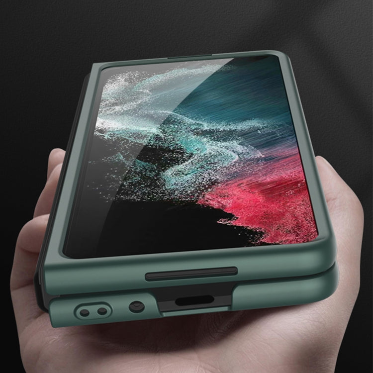 Para Samsung Galaxy Z Flip4 GKK Estuche para teléfono ultrafino todo incluido a prueba de golpes (marrón)