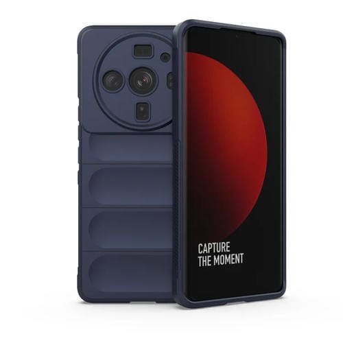 Para Xiaomi 12S Ultra Magic Shield TPU + Estuche para teléfono de franela (azul oscuro)