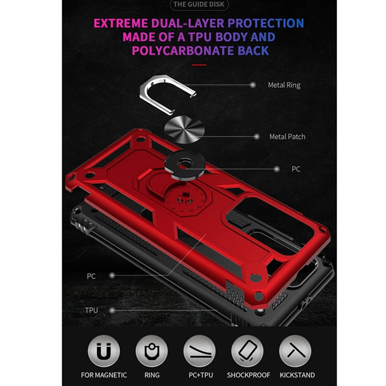 Para Huawei P40 Pro Funda protectora TPU + PC a prueba de golpes con soporte giratorio de 360 grados (Negro)