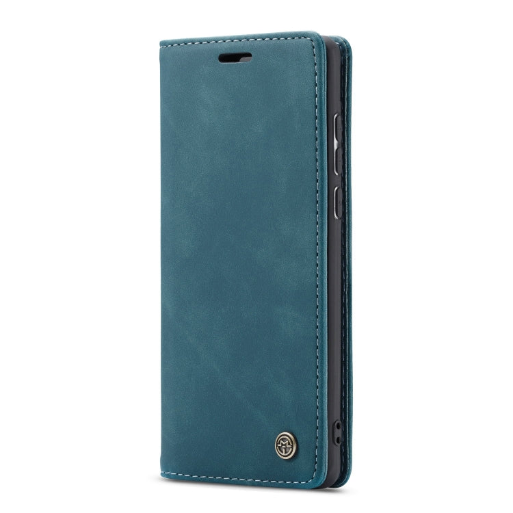 Para Huawei P40 Pro CaseMe-013 Estuche de cuero con tapa horizontal multifuncional con ranura para tarjeta, soporte y billetera (azul)