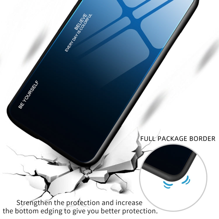 Para Huawei nova 3i Gradient Color Glass Case (Aurora Blue)