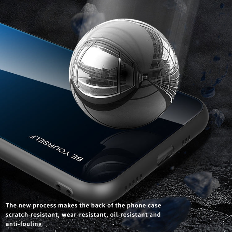 Para Huawei nova 8 Pro 5G Gradient Color Glass Case (Aurora Blue)