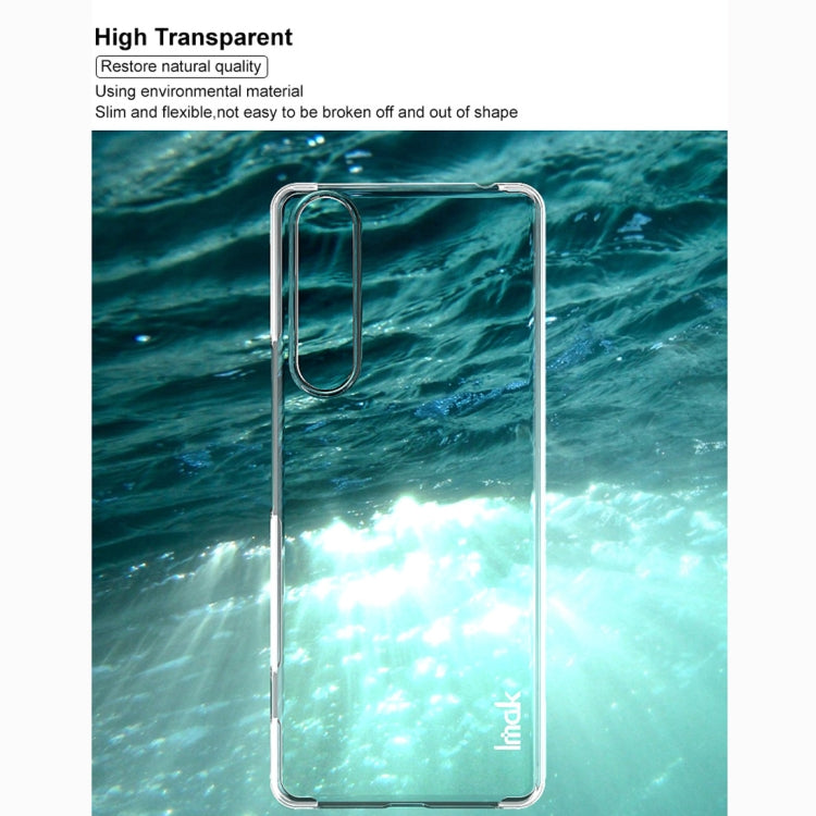 Para Sony Xperia 1 II IMAK Wing II Funda protectora Crystal Pro para PC resistente al desgaste