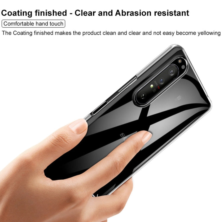Para Sony Xperia 1 II IMAK Wing II Funda protectora Crystal Pro para PC resistente al desgaste