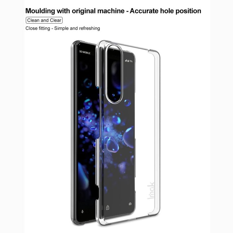 Para Sony Xperia 1 II IMAK Wing II Funda protectora Crystal Pro para PC resistente al desgaste