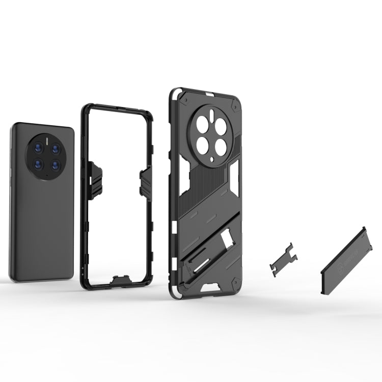 Funda para Huawei Mate 50 Pro Punk Armor 2 en 1 PC + TPU a Prueba de Golpes con Soporte Invisible (Rojo)