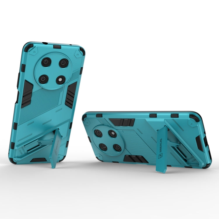 Funda para Huawei Nova Y90 Enjoy 50 Pro Punk Armor 2 en 1 PC + TPU con Soporte Invisible (Azul)