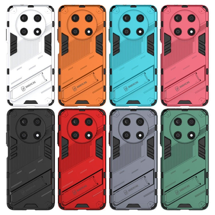 Funda Huawei Nova Y90 Enjoy 50 Pro Punk Armor 2 en 1 PC + TPU Shockproof con Soporte Invisible (Rojo)