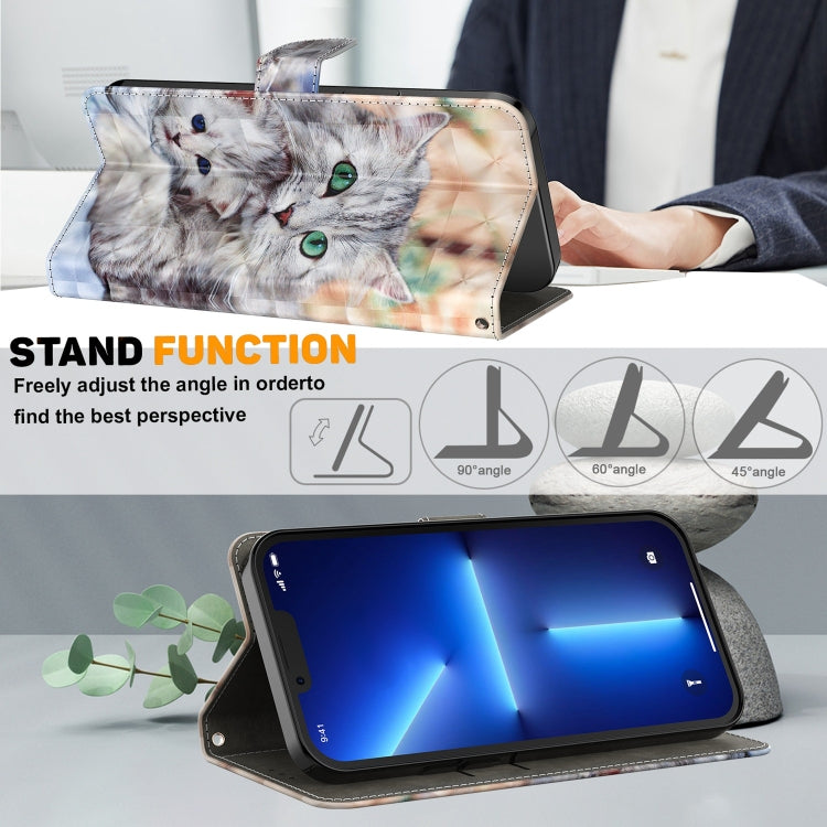 Funda de piel 3D para Sony Xperia 5 II con diseño Two Loving Cats