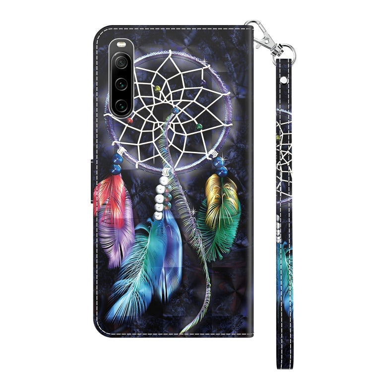 Estuche para Sony Xperia 10 IV de Cuero Pintado en 3D Atrapasueños Colorido