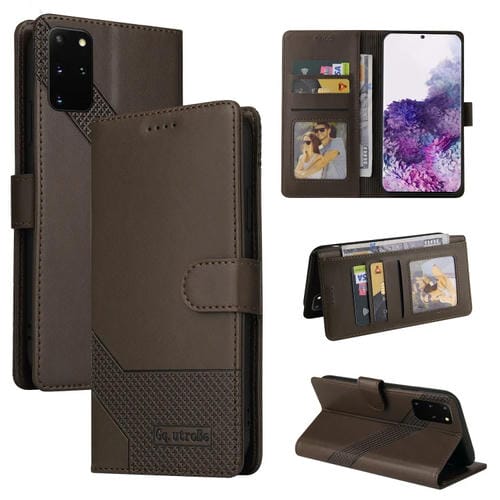 Funda Magnética de Cuero Gq Utrobe para Samsung Galaxy S20+ Skin Feel (Marrón)