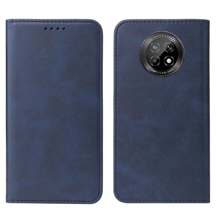 Para Huawei Enjoy 30 Plus Funda de cuero con cierre magnético (Azul)
