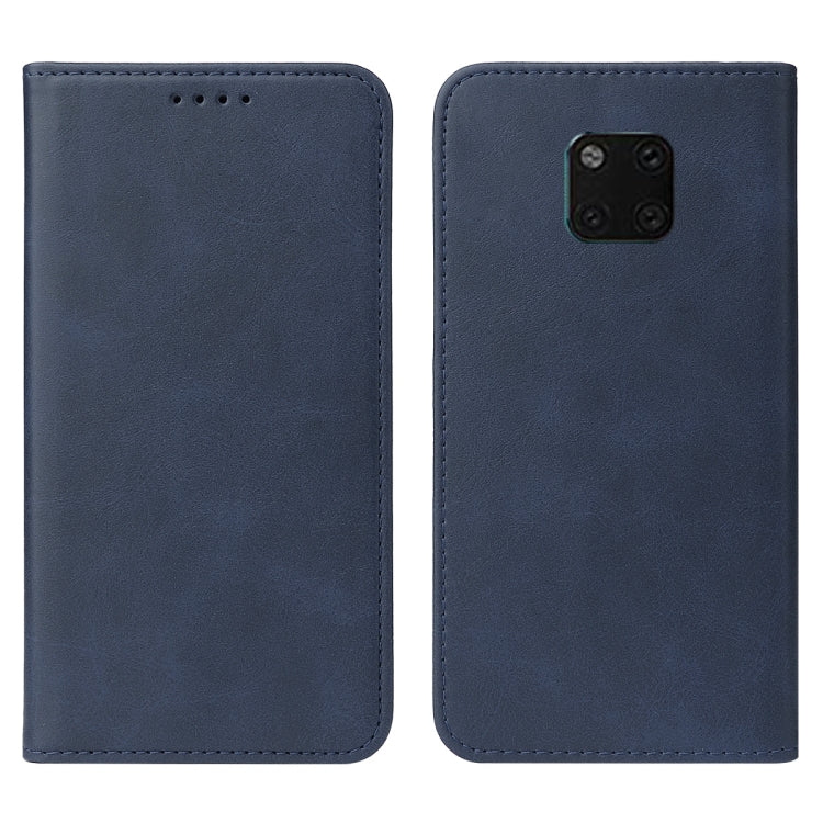 Para Huawei Mate 20 Pro Funda de cuero con cierre magnético (Azul)