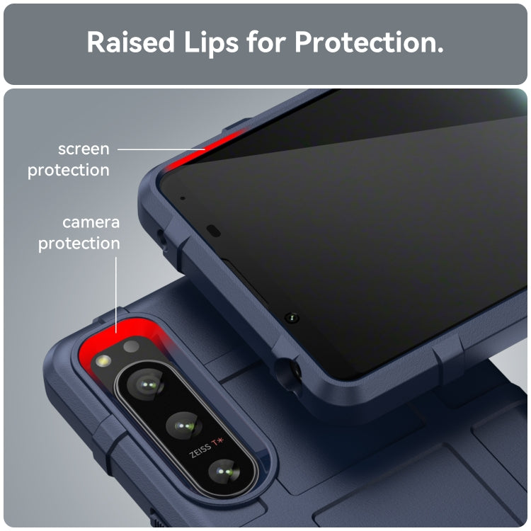 Para Sony Xperia 5 IV Cobertura completa Funda de teléfono TPU a prueba de golpes (Azul)