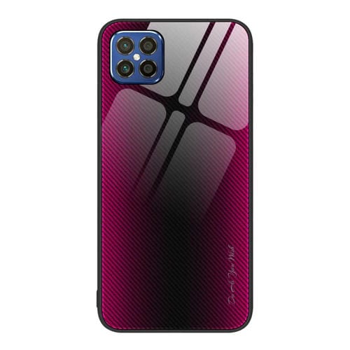 Para Huawei nova 8 SE Textura Gradient Glass TPU Phone Case (Rose Red)