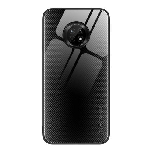 Para Huawei Enjoy 20 Plus 5G Textura Gradient Glass TPU Phone Case (Negro)