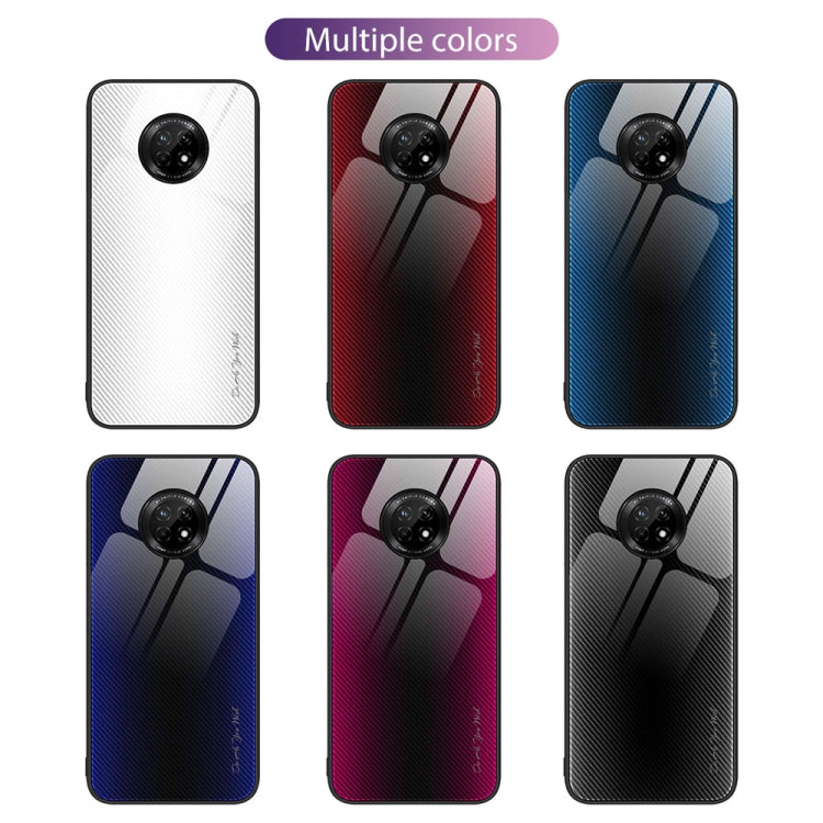 Para Huawei Enjoy 20 Plus 5G Textura Gradient Glass TPU Phone Case (Negro)