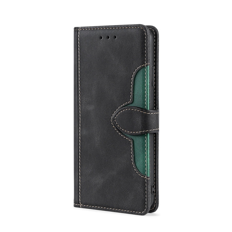 Para Huawei nova Y90 4G Skin Feel Funda de teléfono de cuero con hebilla magnética (Negro)