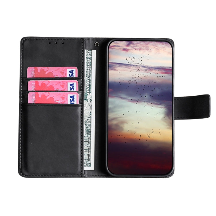 Para Huawei nova Y90 4G Skin Feel Cocodrilo Cierre magnético Funda de cuero para teléfono (Negro)
