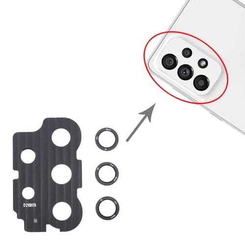 Cubierta de Lente de Cámara Samsung Galaxy A73 5G SM-A736B (10 Piezas)