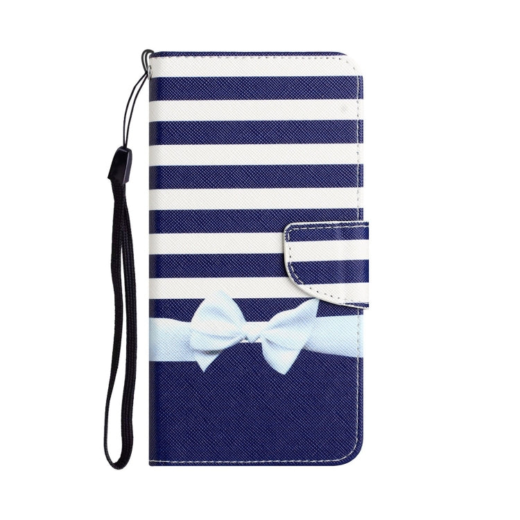 Para Samsung Galaxy S20+ Estuche para teléfono de cuero con dibujo coloreado (nudo de lazo)