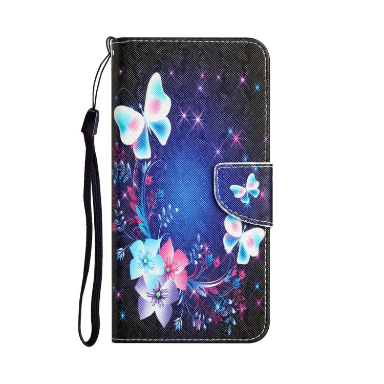 Para Samsung Galaxy S20 Estuche para teléfono de cuero con dibujo ultra coloreado (mariposa)