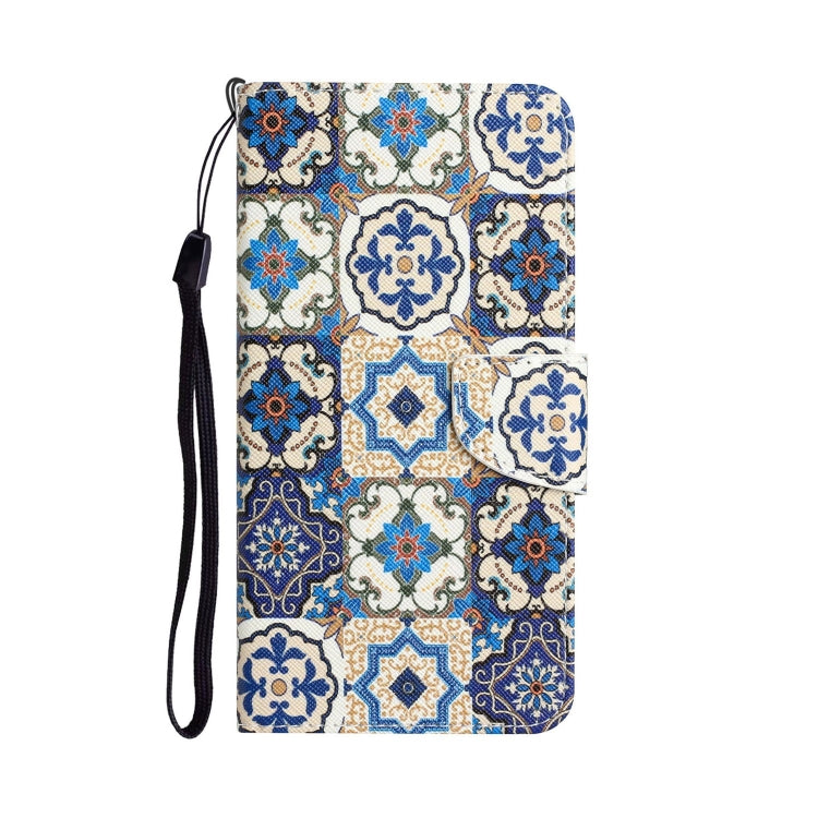 Para Samsung Galaxy A21s Funda de teléfono de cuero con dibujo coloreado (Totem vintage)