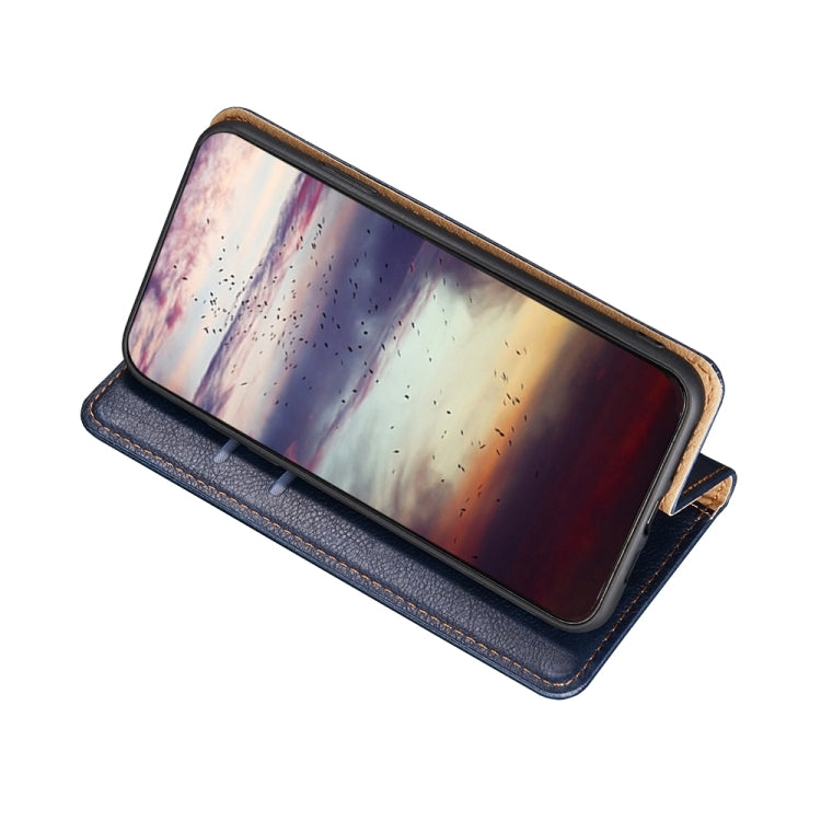 Caja de Teléfono de Cuero Magnético para Motorola Edge 30 Neo (Oro Rosa)