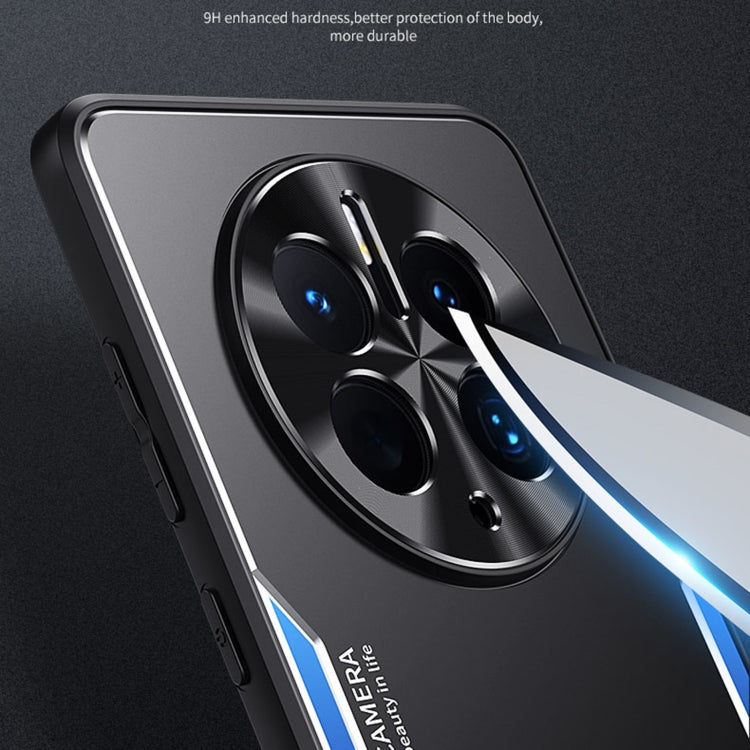 Funda para Huawei Mate 50 Blade Series TPU con Caja de Aleación de Titanio (Plata Negra)