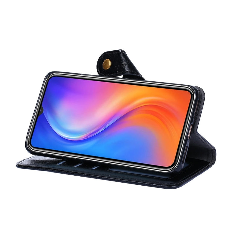Funda de Cuero con Tapa y Cremallera para Huawei Mate 50 Pro (Negro)