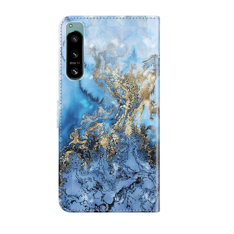 Funda para Sony Xperia 5 IV TPU 3D Patrón de Pintura + PU (Vía Láctea)