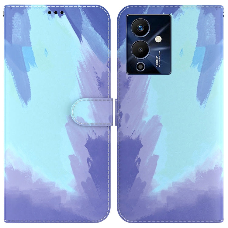 Funda de Teléfono Infinix Note 12 Pro 5G con Tapa de Cuero y Patrón de Acuarela (Nieve de Invierno)