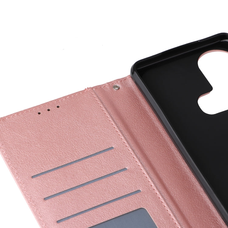 Estuche de Cuero para Infinix Note 11S con Tapa Horizontal y 3 Ranuras para Tarjetas (Azul Marino)