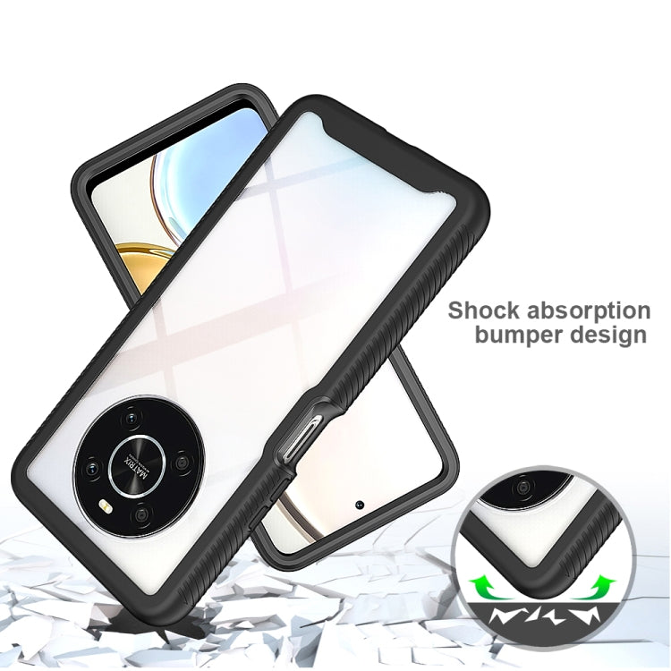 Estuche híbrido a prueba de golpes para Honor X9 4G 5G y Magic4 Lite (Negro)
