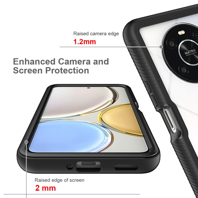 Estuche híbrido a prueba de golpes para Honor X9 4G 5G y Magic4 Lite (Negro)