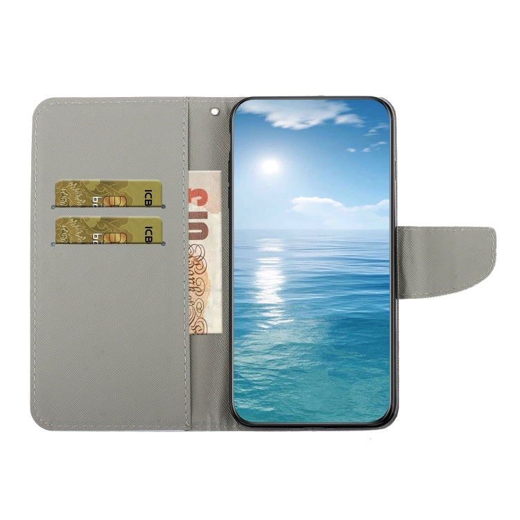 Para Samsung Galaxy S23 Ultra 5G Estuche para teléfono de cuero con patrón de dibujo coloreado (tótem de diamante)