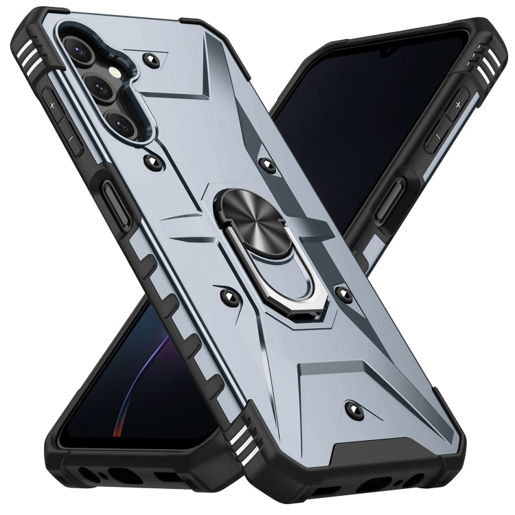 Para Samsung Galaxy A14 5G Ring Holder Phone Case (Gris)