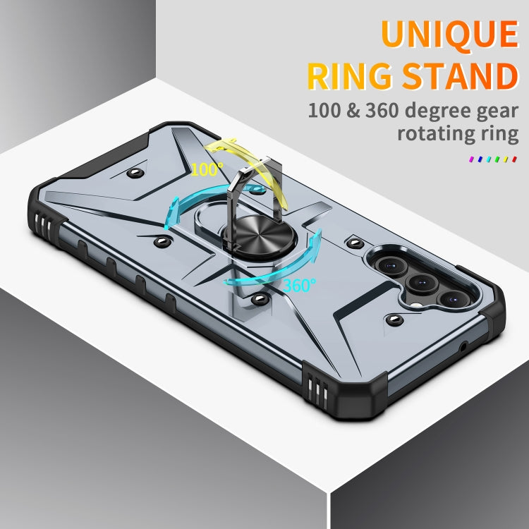 Para Samsung Galaxy A14 5G Ring Holder Phone Case (Gris)
