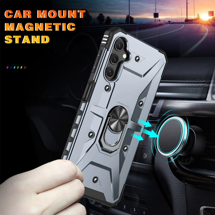 Para Samsung Galaxy A14 5G Ring Holder Phone Case (Gris)