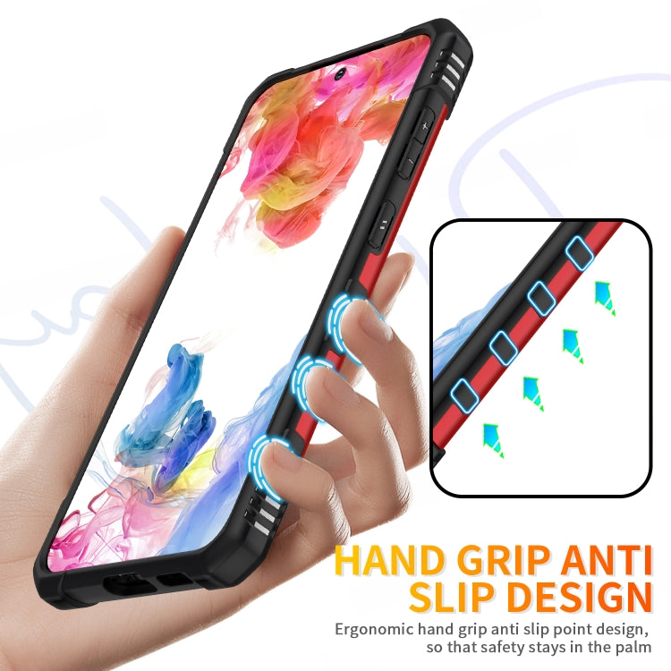 Para Samsung Galaxy S23+ 5G Ring Holder Phone Case (Rojo)