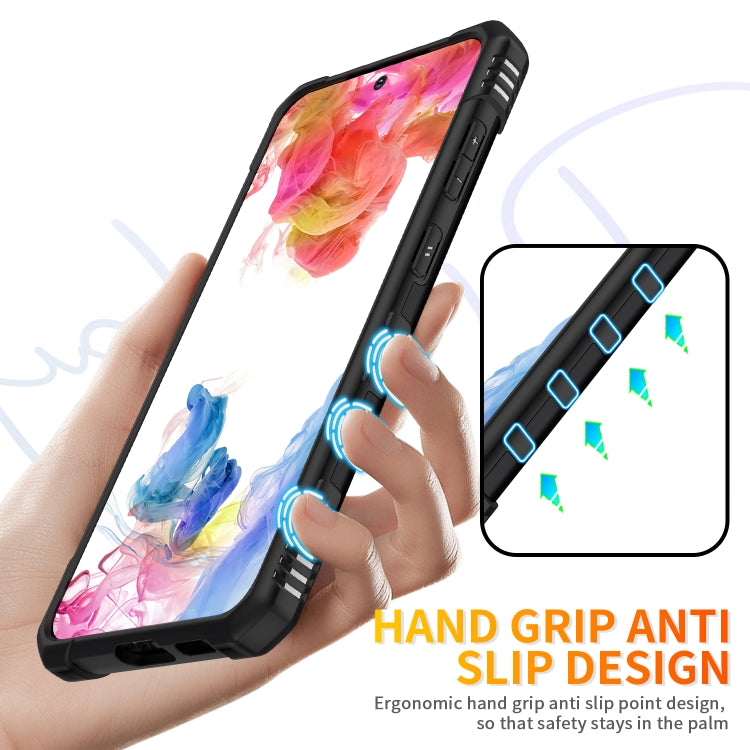Para Samsung Galaxy S23+ 5G Ring Holder Phone Case (Negro)
