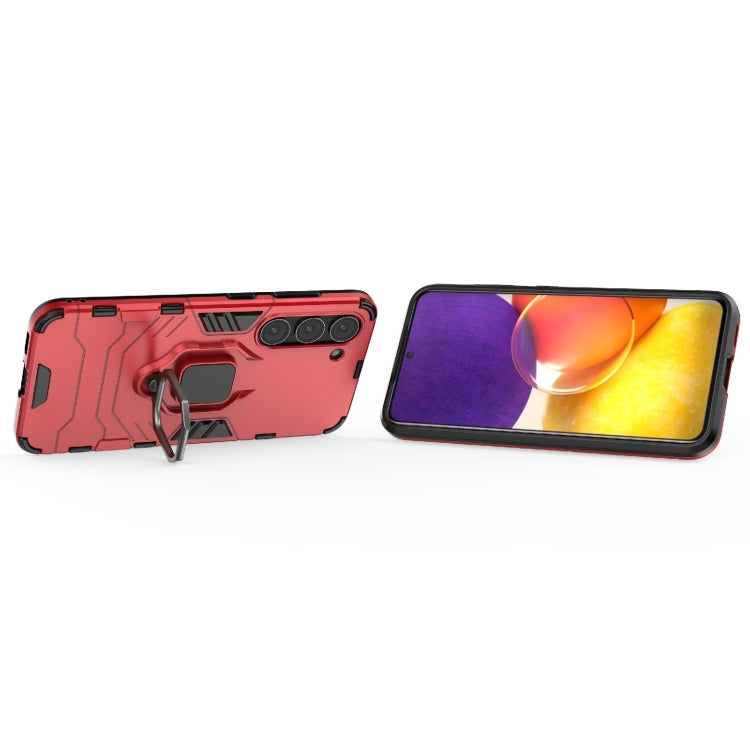 Para Samsung Galaxy S23 5G Soporte de anillo magnético PC + TPU Funda para teléfono (Rojo)